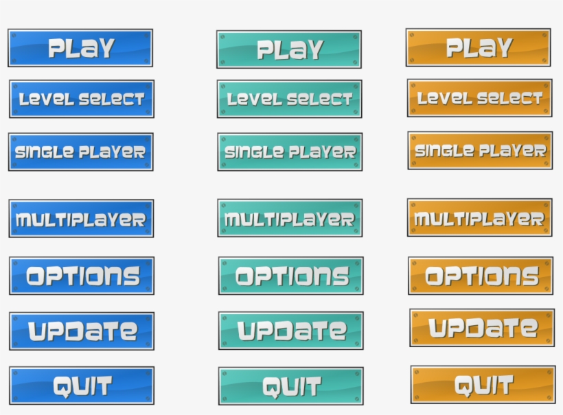 Buttons With Hover For Your Game - Opengameart Button, transparent png