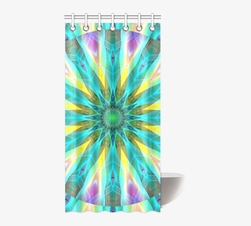 Golden Violet Peacock Sunrise Abstract Wind Flower - Curtain, transparent png
