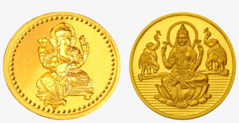 Coins Hd Transparent Images - Lakshmi Gold Coin Png, transparent png