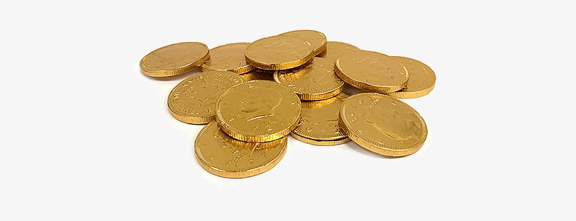 Fort Knox Gold Milk Chocolate Coins - Cash, transparent png