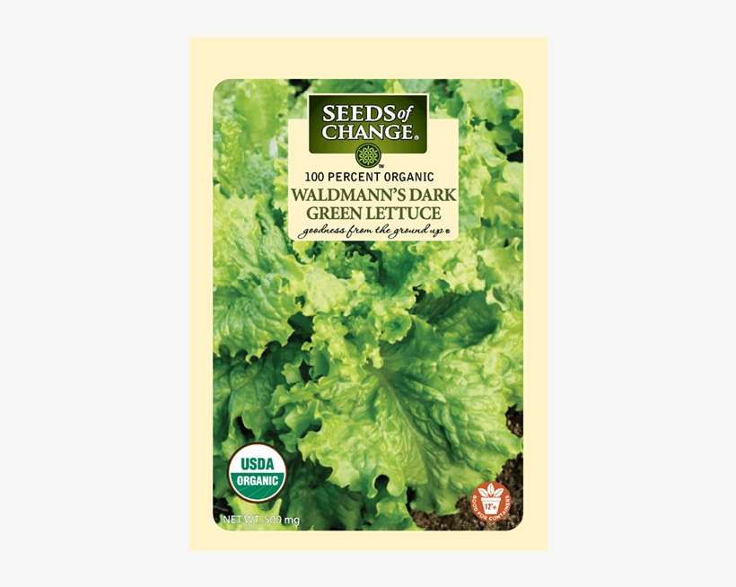 Organic Waldmann's Dark Green Lettuce Seeds - Seeds Of Change Garden Supply. Dark Green Lettuce Walmann's, transparent png