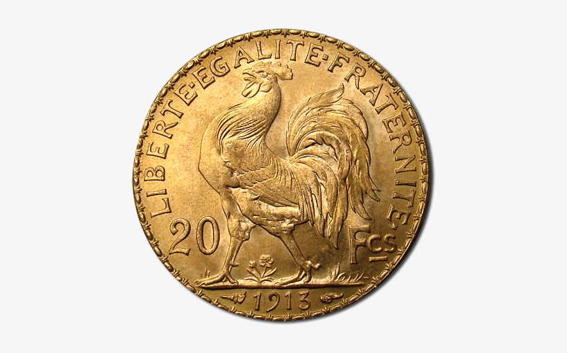 French Rooster Gold Coins - Rooster Gold Coin, transparent png