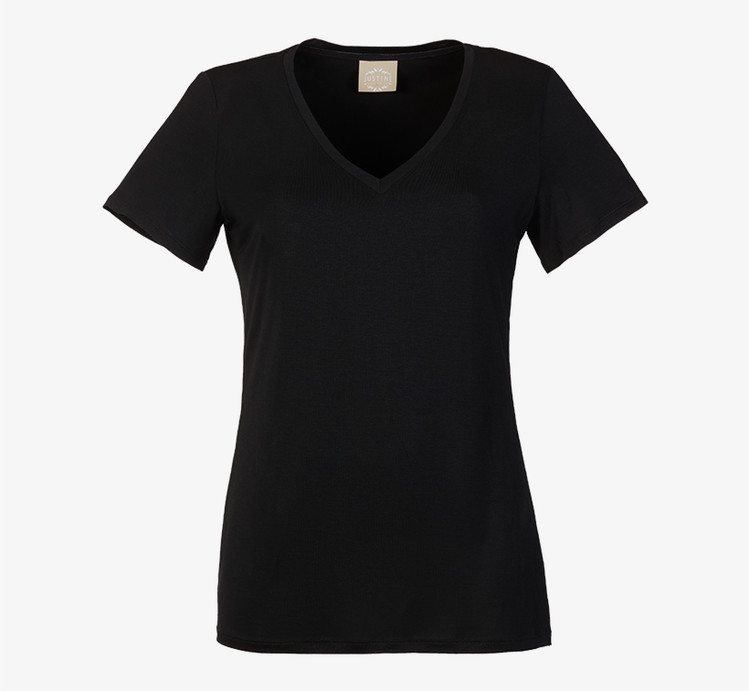 Justine Leconte Tencel Perfect T Shirt Black Lc-2 Low, transparent png