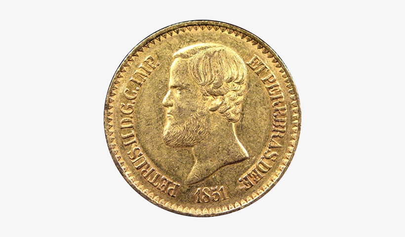 Brazil Gold 20,000 Reis, Vf-xf - Brazil Coins Png, transparent png