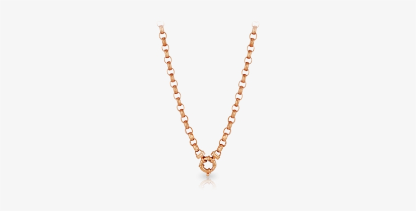 Engraved Oval Belcher Euro Necklace Made In 9ct Rose - Gucci Ghost Pendant Silver Necklace, transparent png