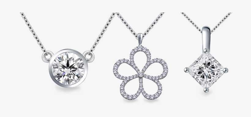 Necklaces & Pendants - 0.25 Cttw. 18k Yellow Gold Round Cut Diamond Solitaire, transparent png