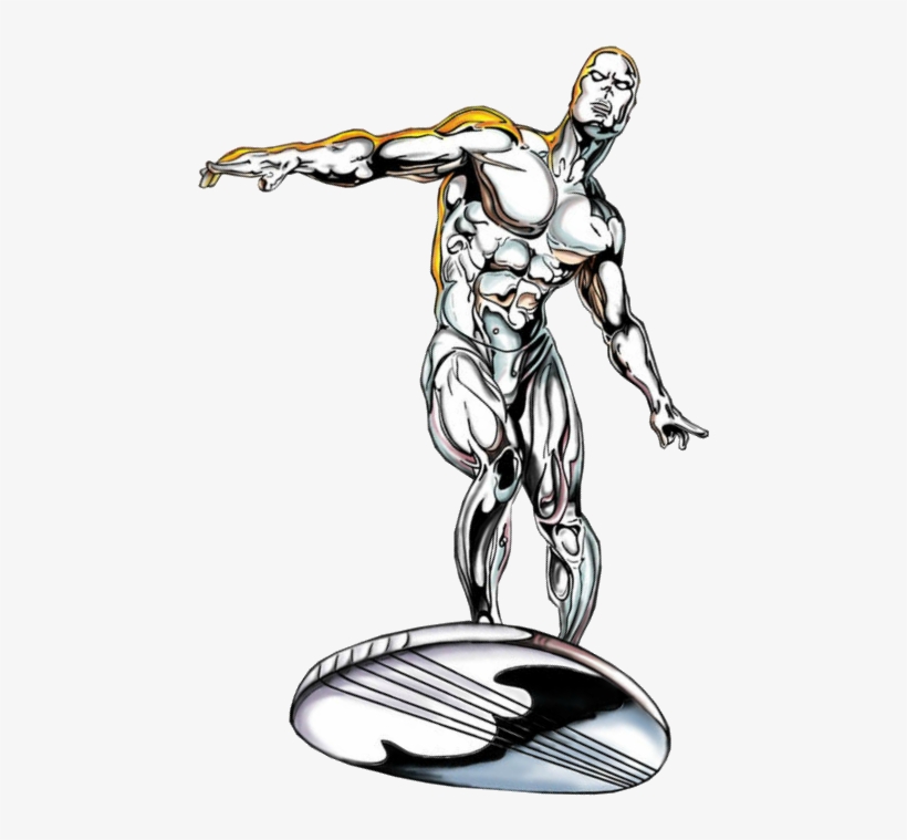 Silver Surfer - Marvel Silver Surfer Png, transparent png