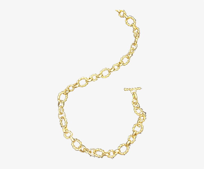 Handmade K Yellow Gold - Transparent Money Chain, transparent png