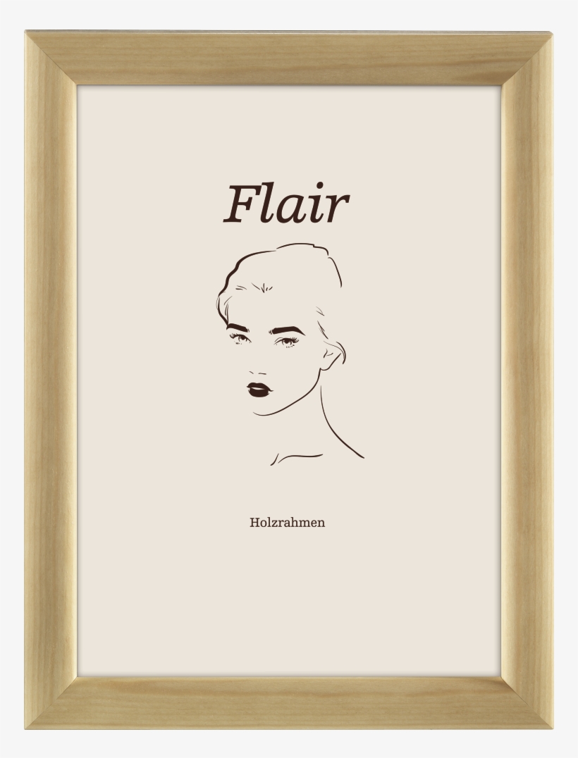 "flair 1" Wooden Frame, Birch, 10 X 15 Cm - Hama Holzrahmen Flair 1, Schwarz, 21 X 29,7 Cm, Din, transparent png