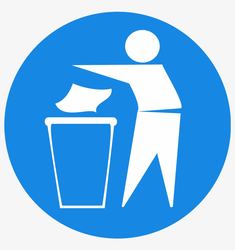 Trashcan, Garbage, Bin, Recycle Bin, Rubbish - Ne Pas Jeter Sur La Voie Publique, transparent png