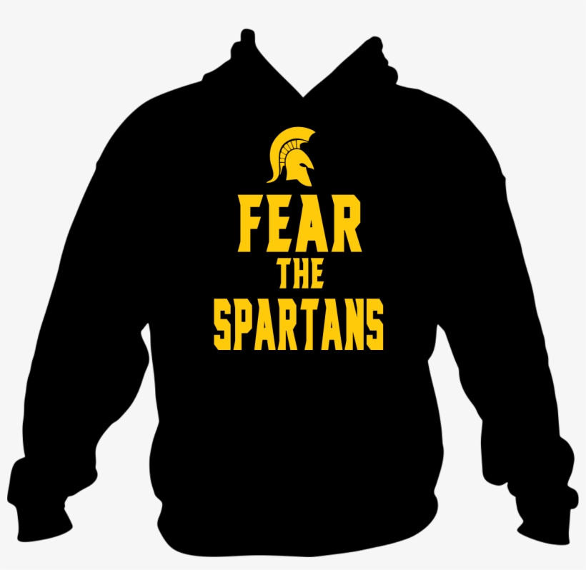 Hoodie Gildan Fear The Spartan Logo (yellow) - Nurse Gift/ Nurse Hoodie/ Nurse Sweatshirt/ Rhinestone, transparent png