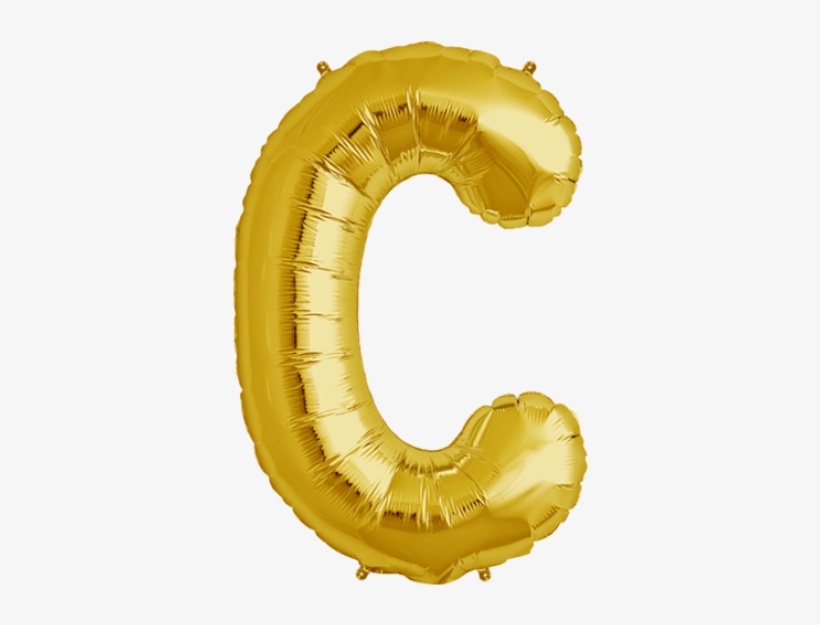 Blue Letter C 41cm Foil Balloon, transparent png