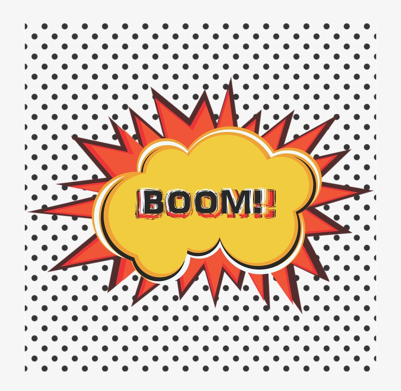 Image Black And White Stock Collection Of Free Burst - Pop Art Transparent Background, transparent png