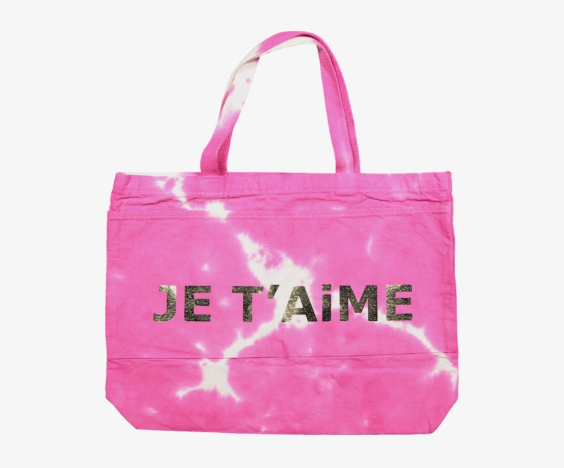 Je T'aime Bag With Pockets In Pink With Gold Foil - Atsuyo Et Akiko Bag With Pockets - Je T'aime - Pink, transparent png