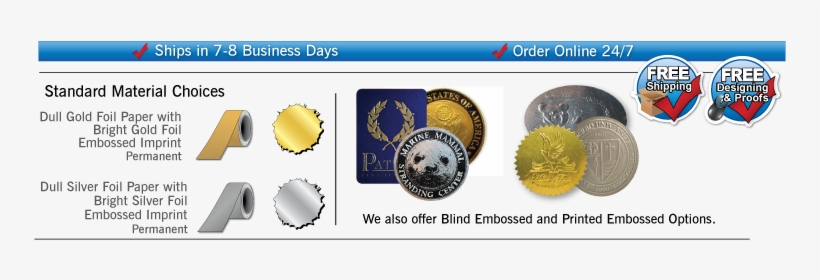 Metallic Foil Embossed Labels Come Standard With Permanent - Silver, transparent png