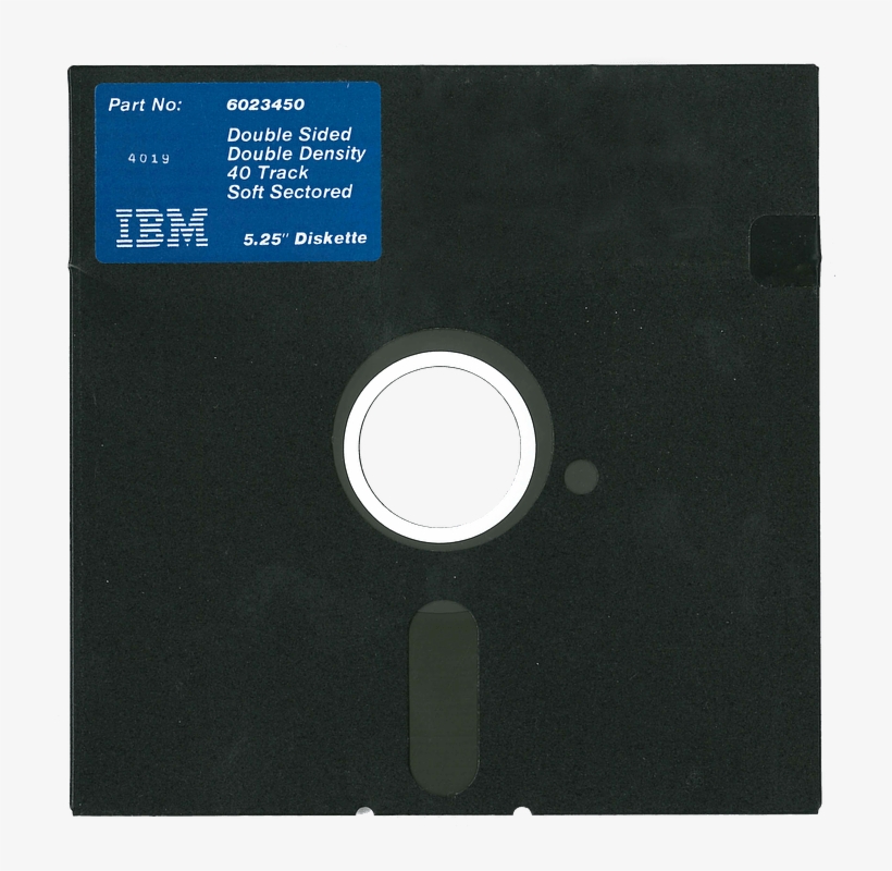 Vintage Floppy Disk - Floppy Disk 5 25, transparent png