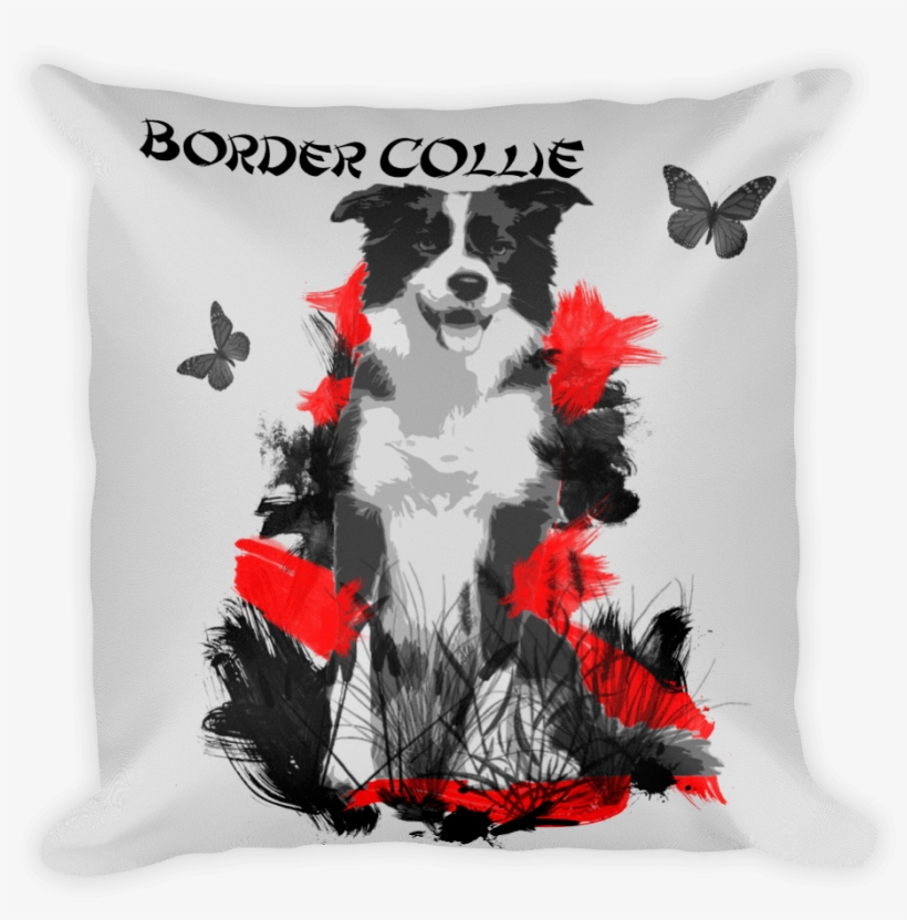 Border Collie Chinese Painting / Silver - Photoshop, transparent png