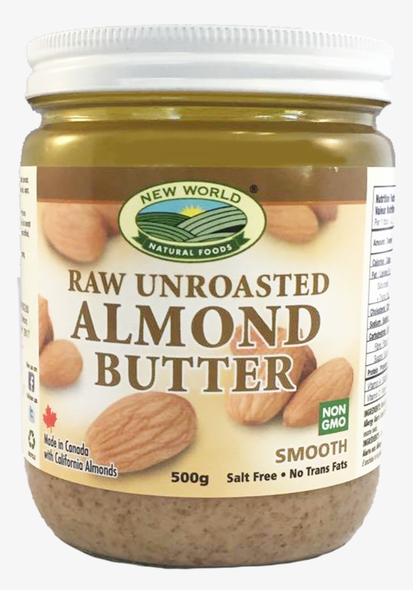 Raw Almond Butter Smooth Natural - Almond Butter 500g, transparent png