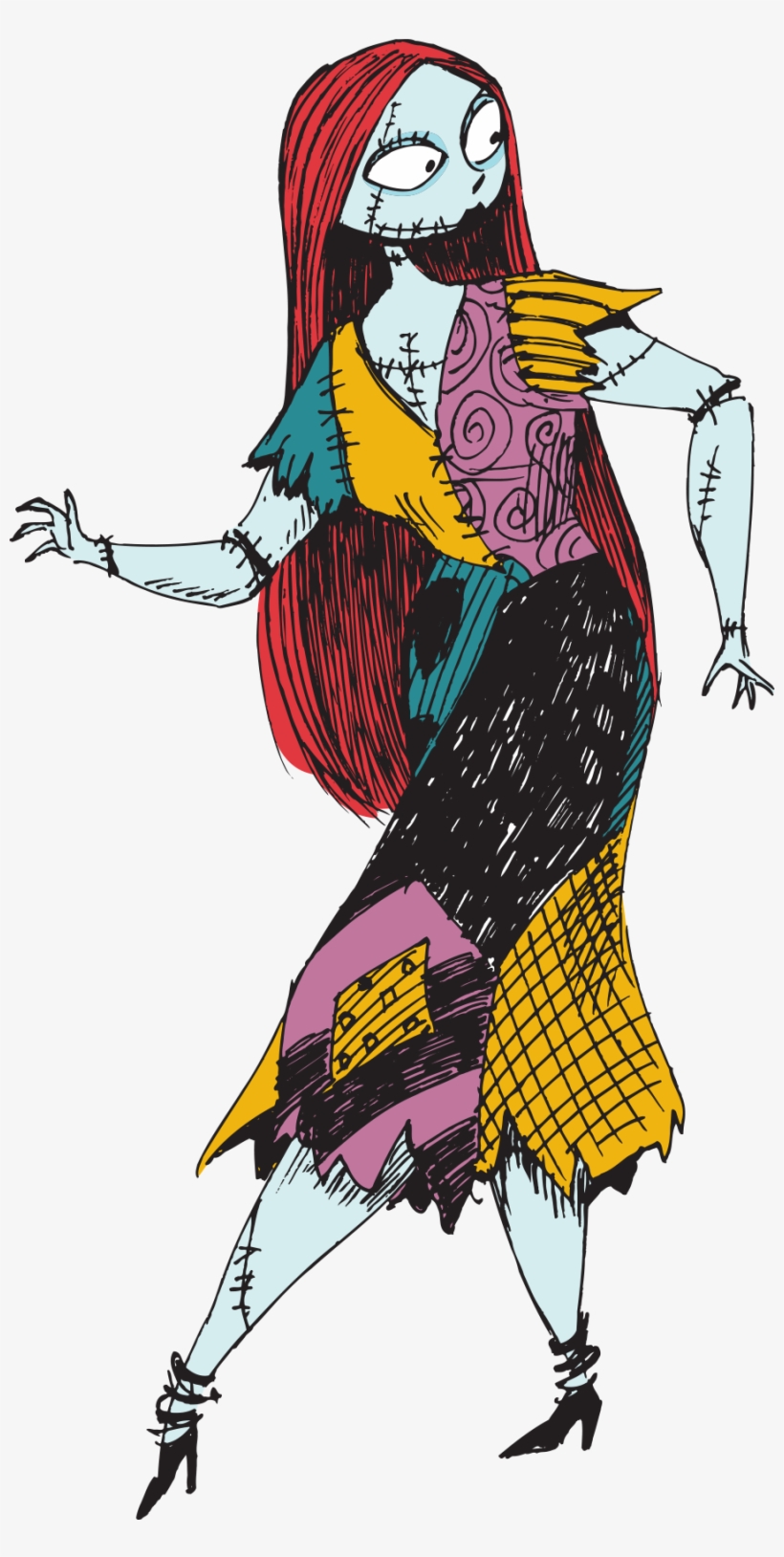 Mi Stickerbook Sally5 C38ecf79 - Sally Nightmare Before Christmas Characters, transparent png