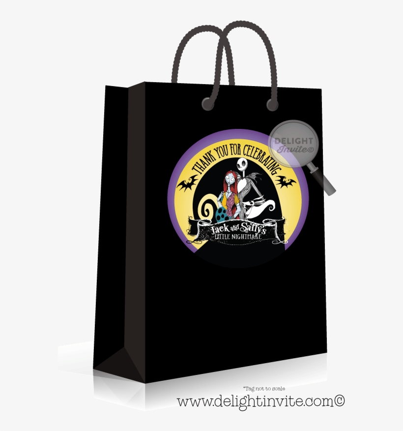 Nightmare Before Christmas Baby Shower Sticker Tags - Johnny Walker Black Labels Stickers, transparent png