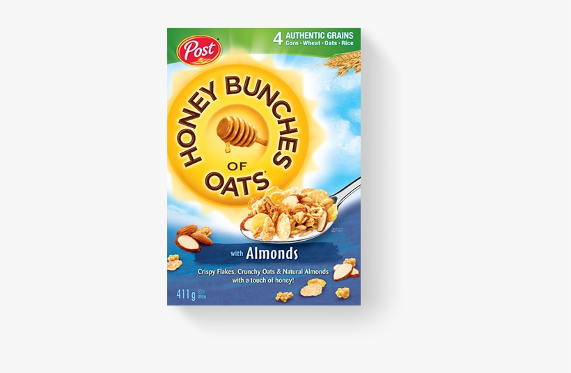 Honey Bunches Of Oats With Almonds - Post Honey Bunches Of Oats Honey Roasted, transparent png