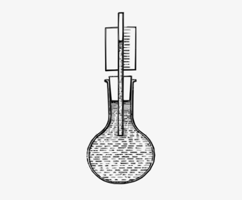 Free Vector Water Expansion In Flask Clip Art - Laboratory Flask, transparent png