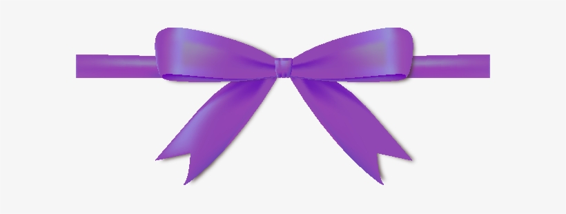 Purple Ribbon Png Picture - Purple Ribbon Bow Png, transparent png