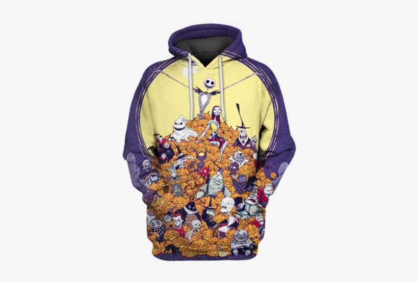 3d Nightmare Before Christmas Tshirt - Hoodie, transparent png