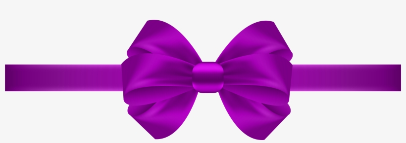 Bow Purple Transparent Png Clip Art - Purple Ribbon Transparent Background, transparent png
