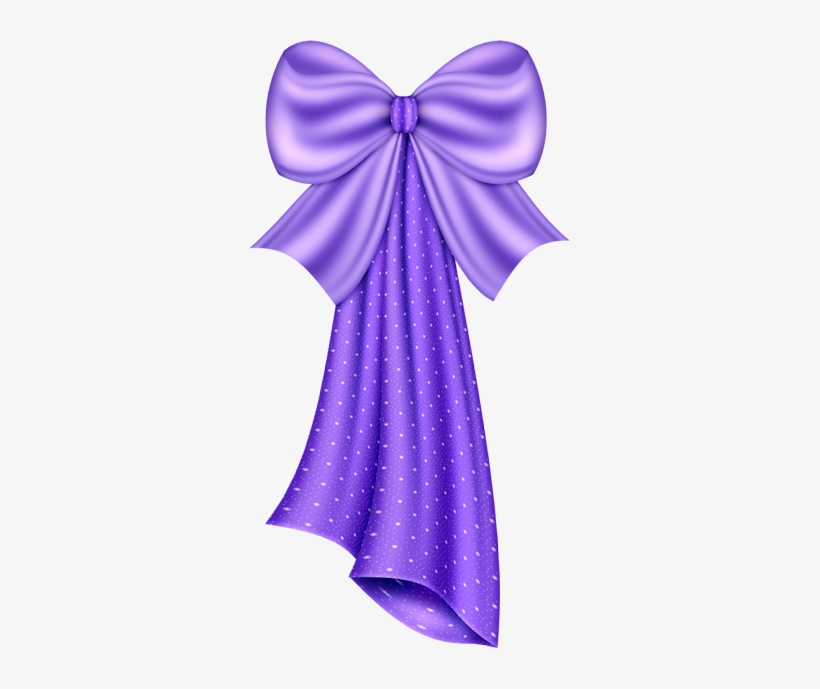 Purple Ribbon Bow Clip Art - Blue Bow Borders, transparent png