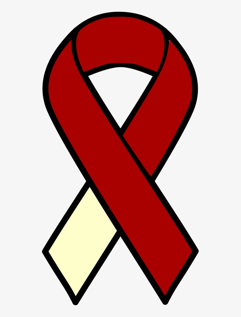 Awareness Ribbon Head And Neck Cancer Purple Ribbon - Head And Neck Cancer Symbol, transparent png