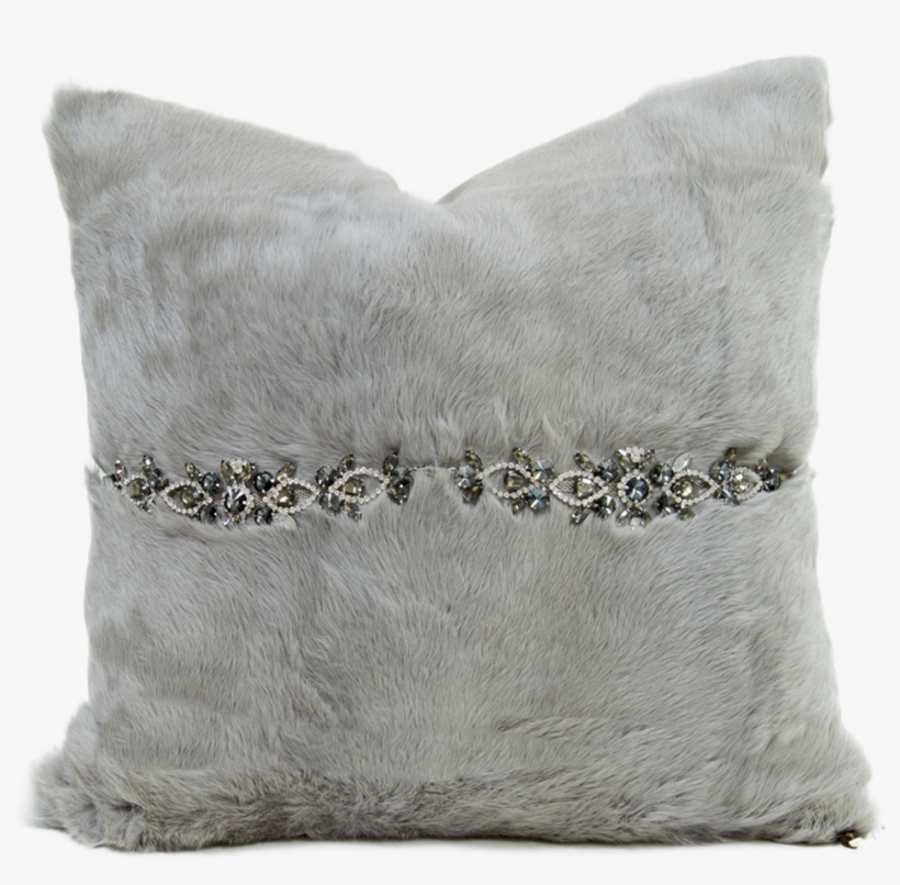 Silk And Rabbit Throw Pillow - Cushion, transparent png