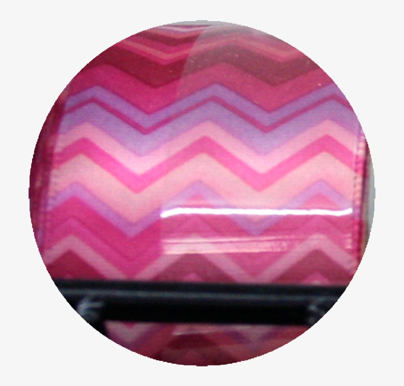 Chevron Print Ribbon- Pink/ Purple - Circle, transparent png