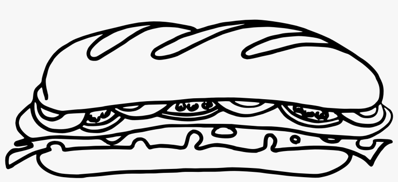 Freeuse Download Clip Art Viewing Panda Free Images - Sandwich Black And White Png, transparent png