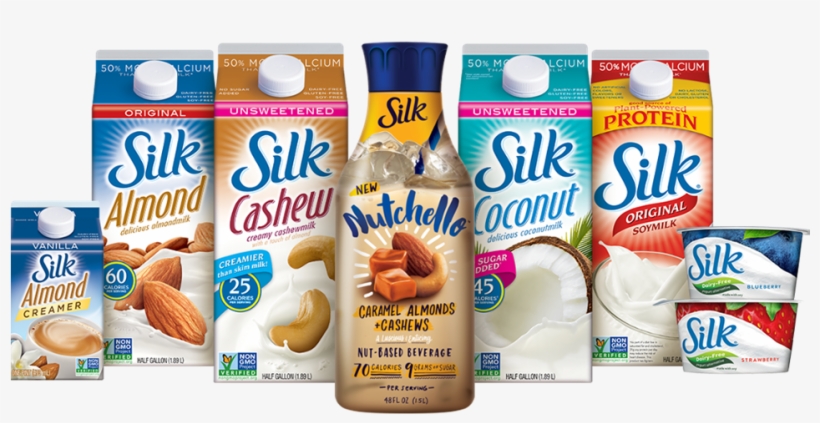 3 New Silk Coupons Worth $2 - Silk Pure Almond Milk, Original, 946ml, transparent png