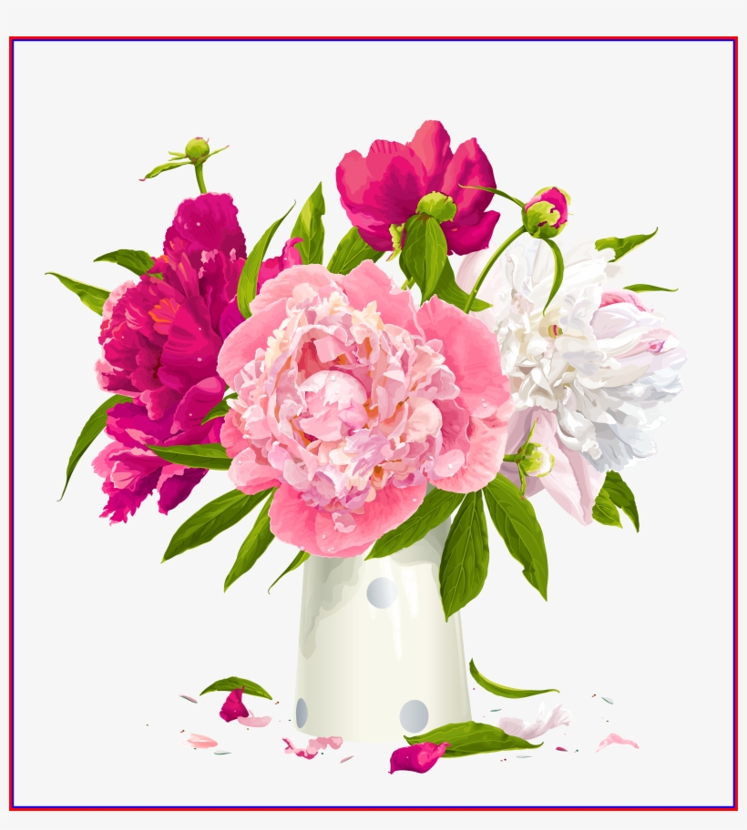 Hydrangea Clipart High Resolution - Peony Flower Clipart, transparent png