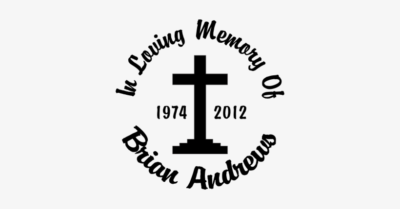 Cross Silhouette - Angel In Memory Decal, transparent png