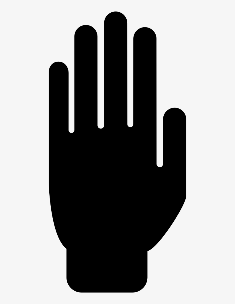 Stop Hand Silhouette, transparent png