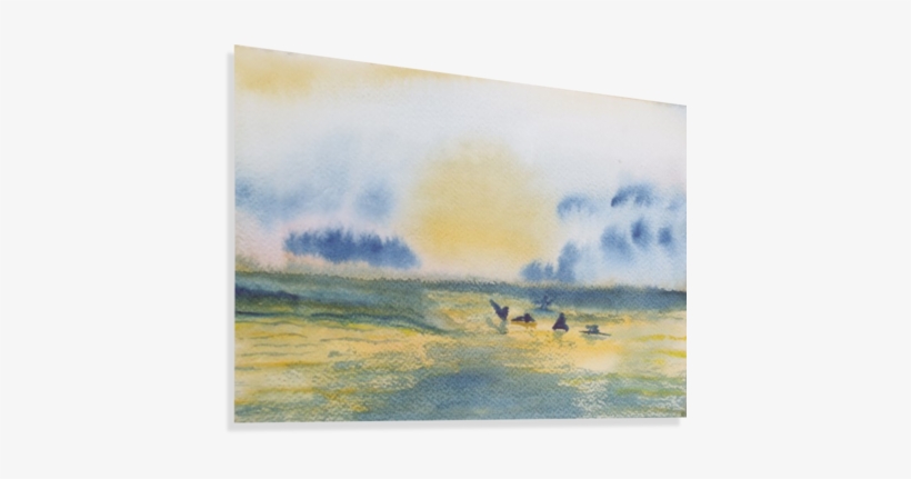 Silhouette Surfers - Painting, transparent png