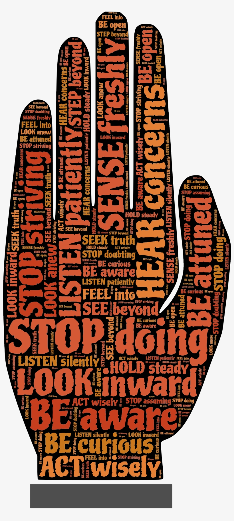 This Free Icons Png Design Of Stop Typography, transparent png