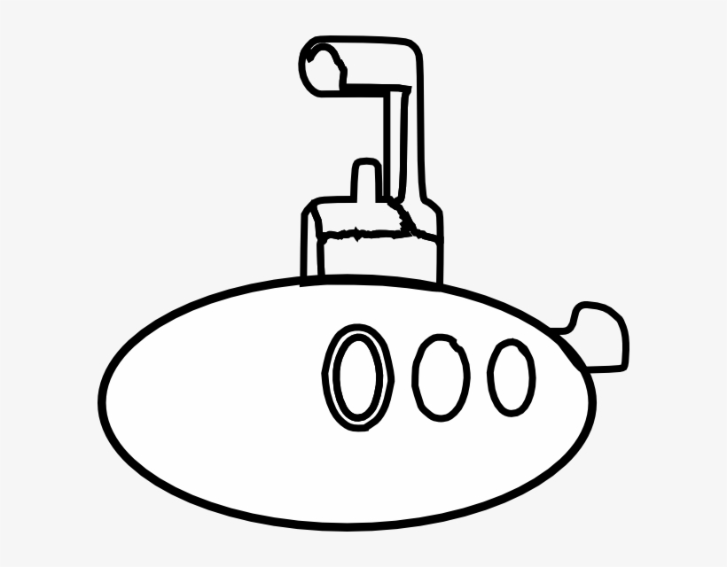 Original Png Clip Art File Submarine Coloring Svg Images, transparent png