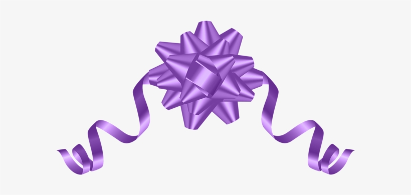 Purple Deco Bow Transparent Png Clip Art - Transparent Ribbon Bow Purple, transparent png