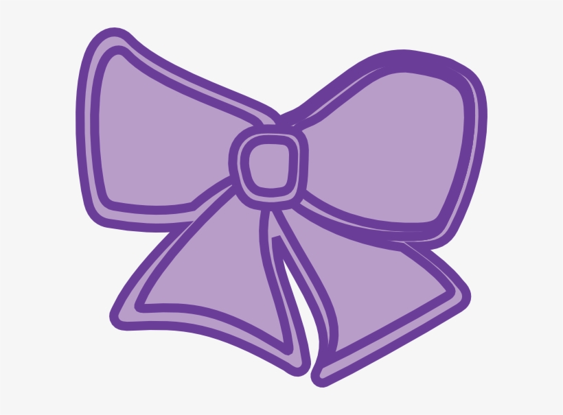 Hair Bow Purple Clip Art - Transparent Purple Bow Clipart, transparent png