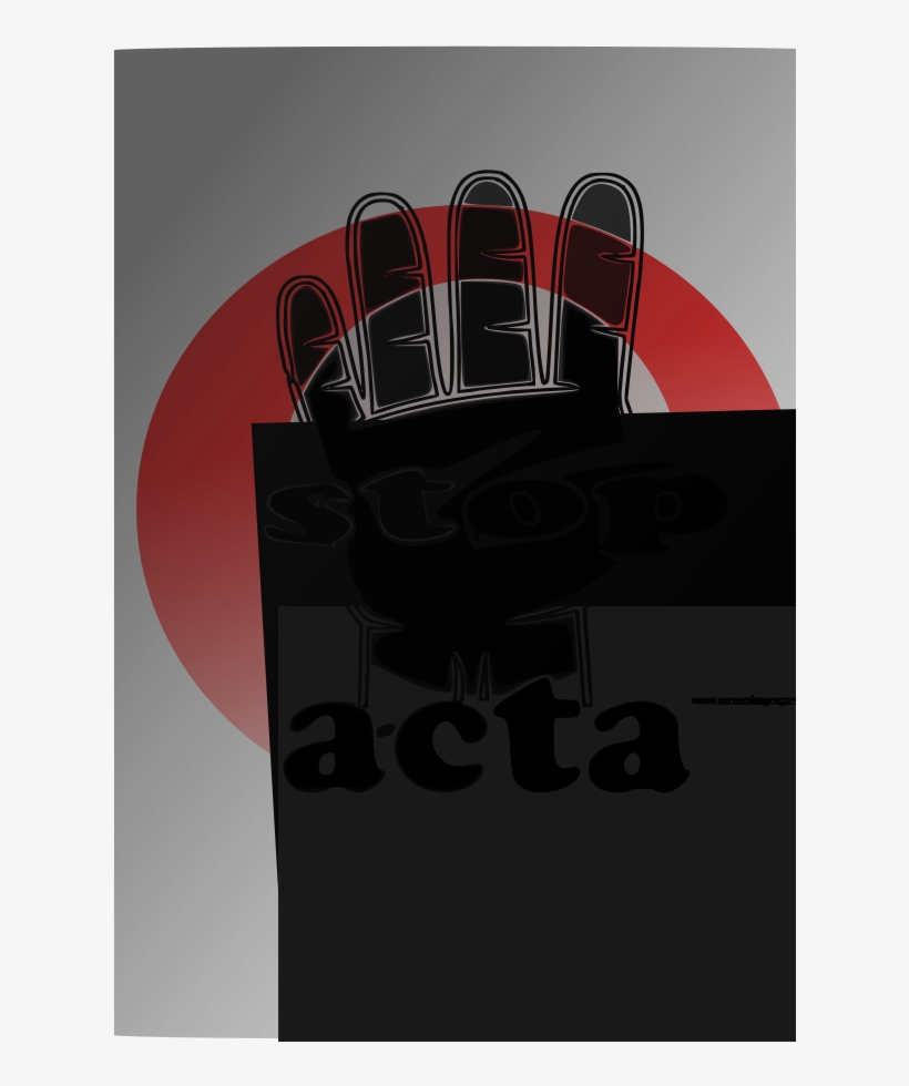 This Free Clipart Png Design Of Stop Acta Clipart Has, transparent png