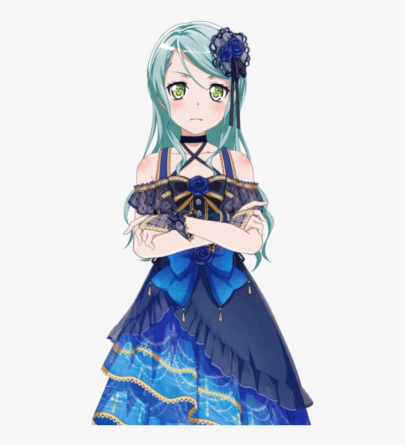 Teardrops And Rainfall Live2d Model - 冰川 纱 夜, transparent png