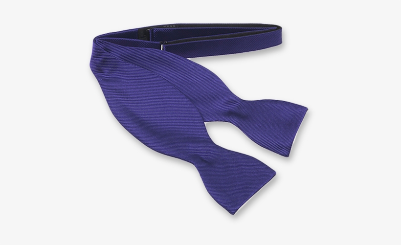 Purple Self-tie Bow Tie - Cravateslim Noeud Papillon À Nouer, transparent png