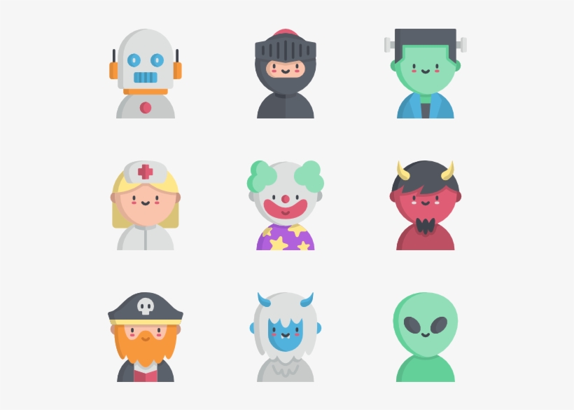 Halloween Costume Party - Workers Icons, transparent png