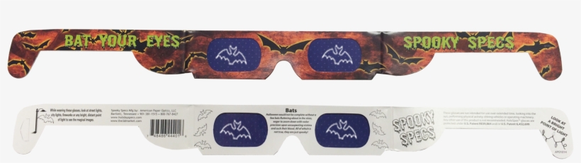 Halloween Bat 3d Glasses - Holography, transparent png