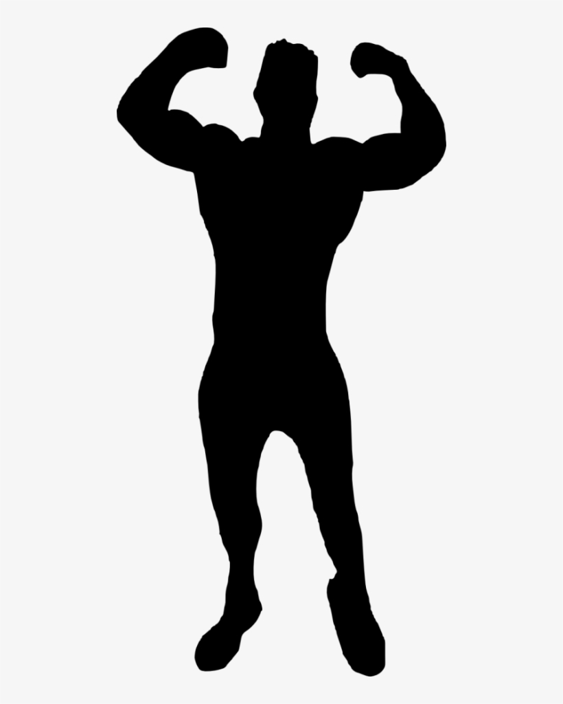 Free Png Muscle Man Bodybuilder Silhouette Png Images - Man Silhouette Body Builder, transparent png