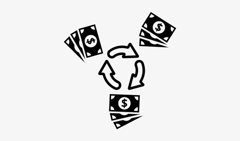 Circular Graphic Of Money Vector - Ciclo Simbolo, transparent png